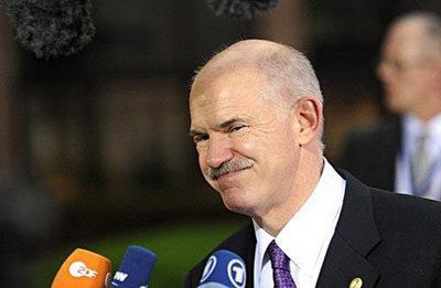 Greek&nbsp;Prime&nbsp;Minister&nbsp;George&nbsp;Papandreou&nbsp;speaks&nbsp;to&nbsp;media&nbsp;at&nbsp;an&nbsp;European&nbsp;Union&nbsp;summit&nbsp;at&nbsp;the&nbsp;European&nbsp;Council&nbsp;headquarters&nbsp;in&nbsp;Brussels.&nbsp;(AFP/John&nbsp;Thys)