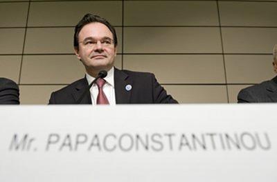 Greek&nbsp;Finance&nbsp;Minister&nbsp;George&nbsp;Papaconstantinou&nbsp;appears&nbsp;at&nbsp;a&nbsp;press&nbsp;conference&nbsp;during&nbsp;the&nbsp;G-20&nbsp;Meeting&nbsp;of&nbsp;Finance&nbsp;Ministers&nbsp;and&nbsp;Central&nbsp;Bank&nbsp;at&nbsp;the&nbsp;World&nbsp;Bank&nbsp;headquarters&nbsp;in&nbsp;Washington,&nbsp;Sunday,&nbsp;April&nbsp;25,&nbsp;2010.&nbsp;(AP&nbsp;Photo/Cliff&nbsp;Owen)