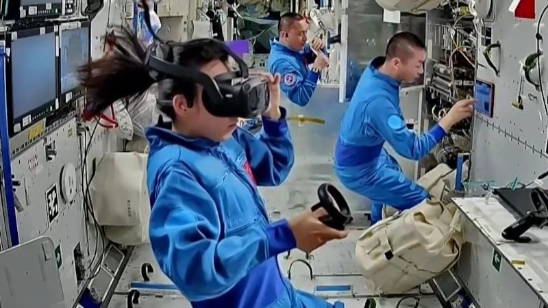 Shenzhou-23 crew keeps full schedule as robot Xiaohang continues learning in orbit