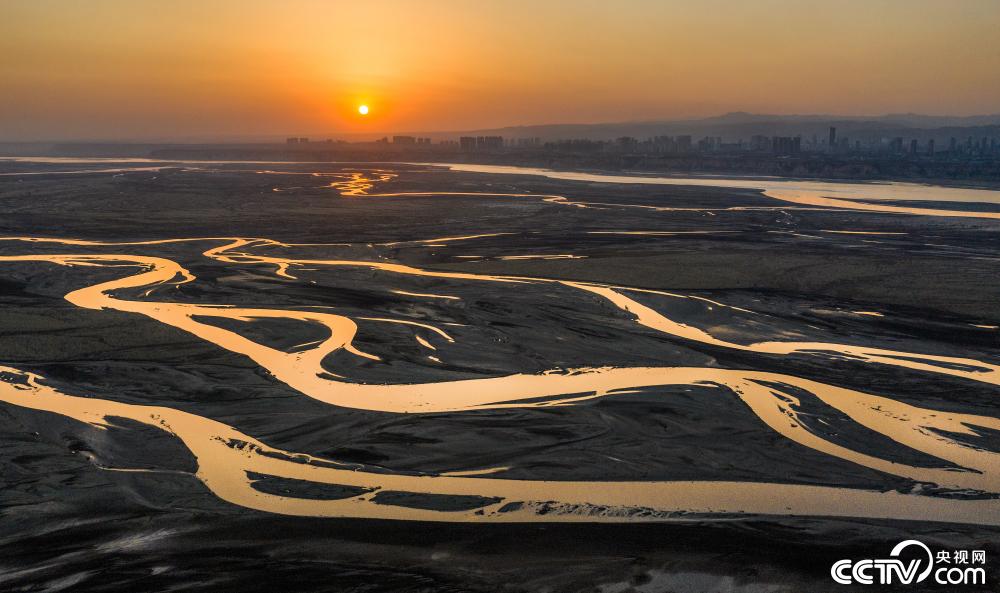 黄河落日美