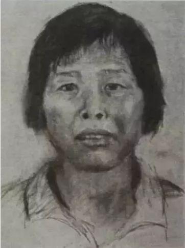 警方根據供述,畫出的嫌疑人“梅姨”畫像