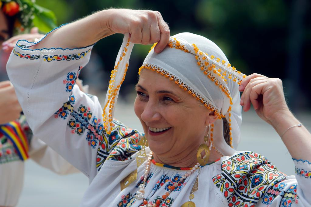 罗马尼亚庆祝民族服装日