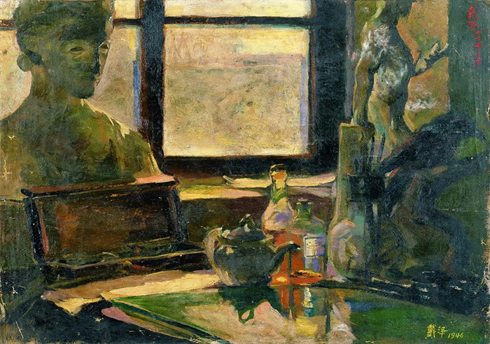 《我的桌子》布面油彩 41×59 1948 广东美术馆藏