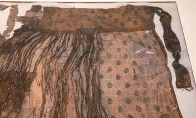 印金双凤穿牡丹百褶罗裙