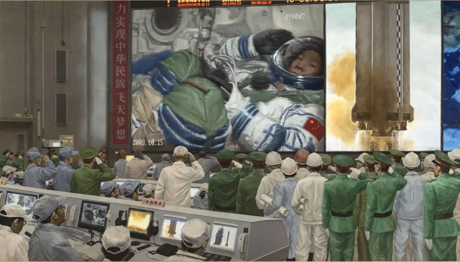 出征  李罗  油画